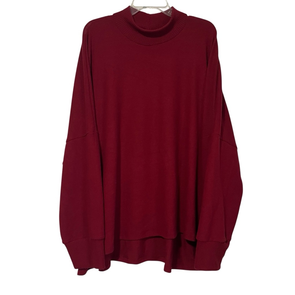 It’s fashion size 3X women’s soft sweater top wine color